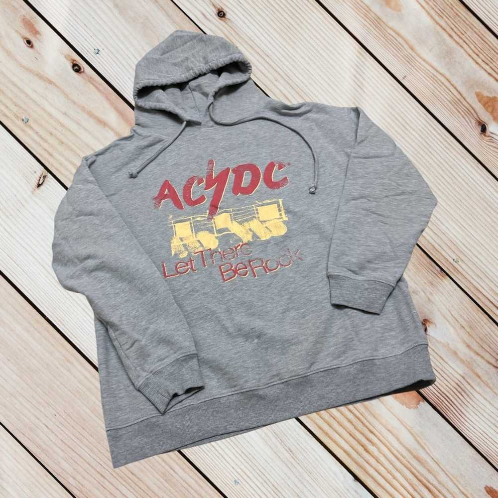 AC/DC S Let There Be Rock grey vintage style hood… - image 2