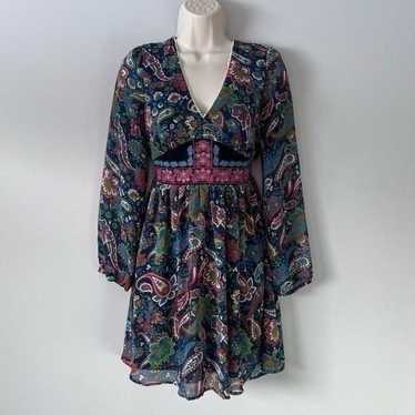 Flying Tomato Boho Paisley Dress Size S