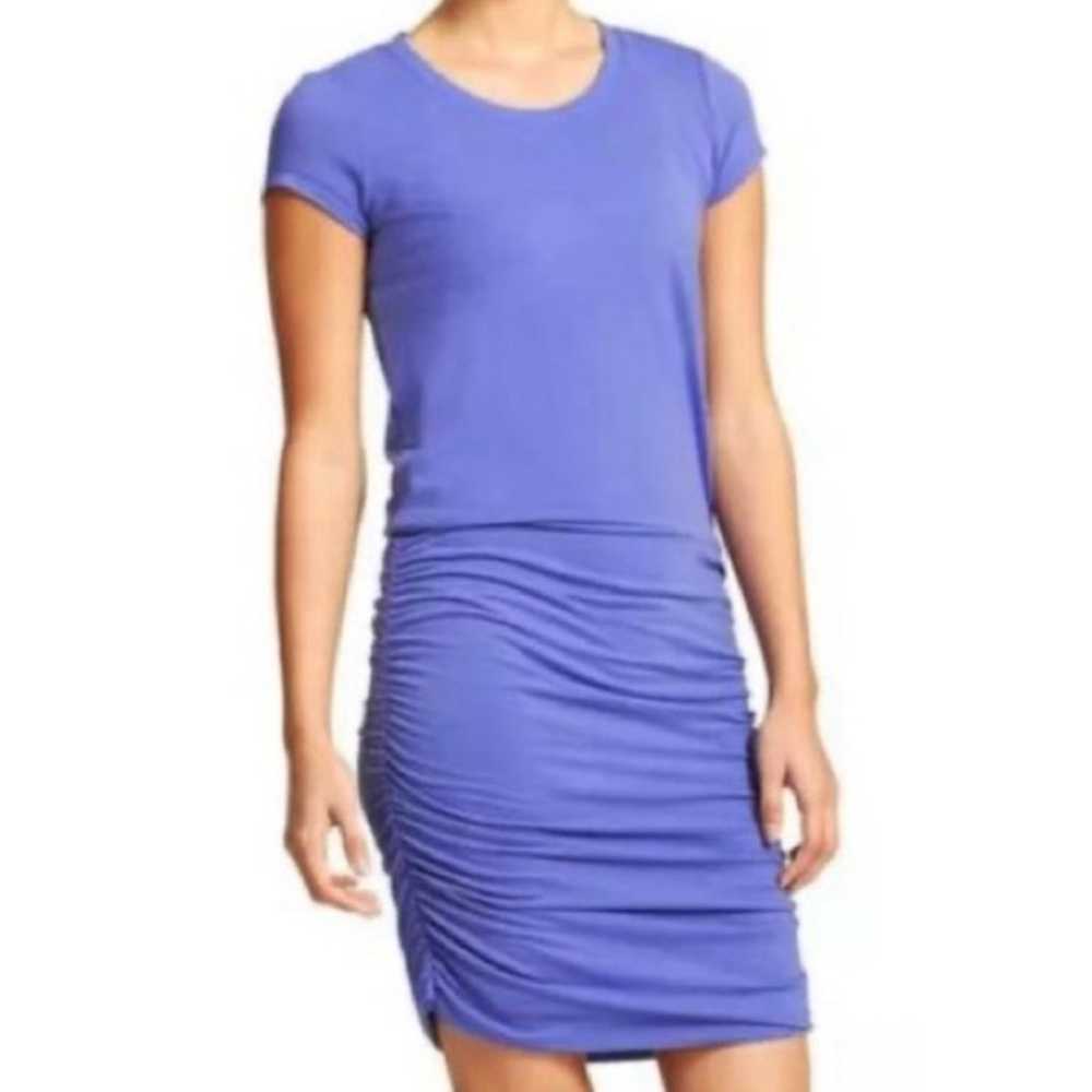 Athleta Topanga Ruched Shirt Dress - image 1