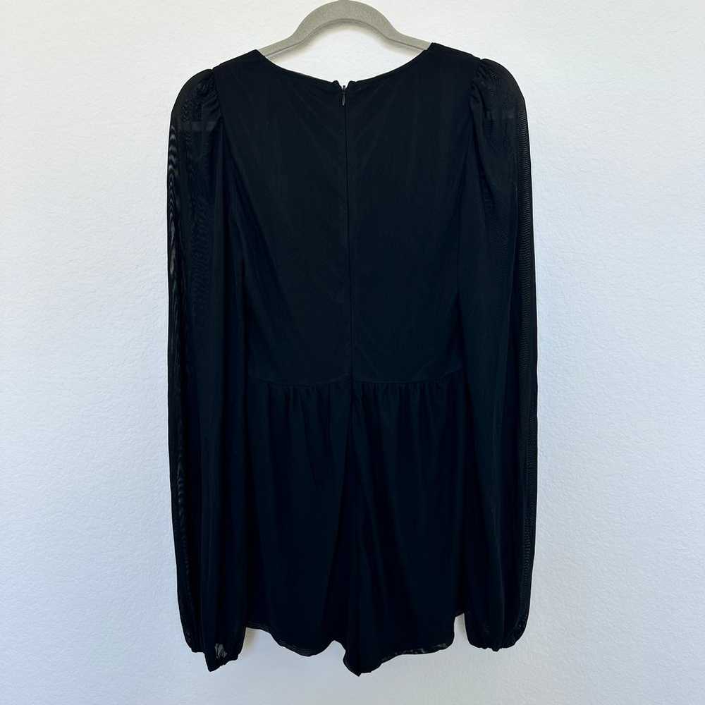 Lulus Long Sleeve Short Romper in Black Size Large - image 6