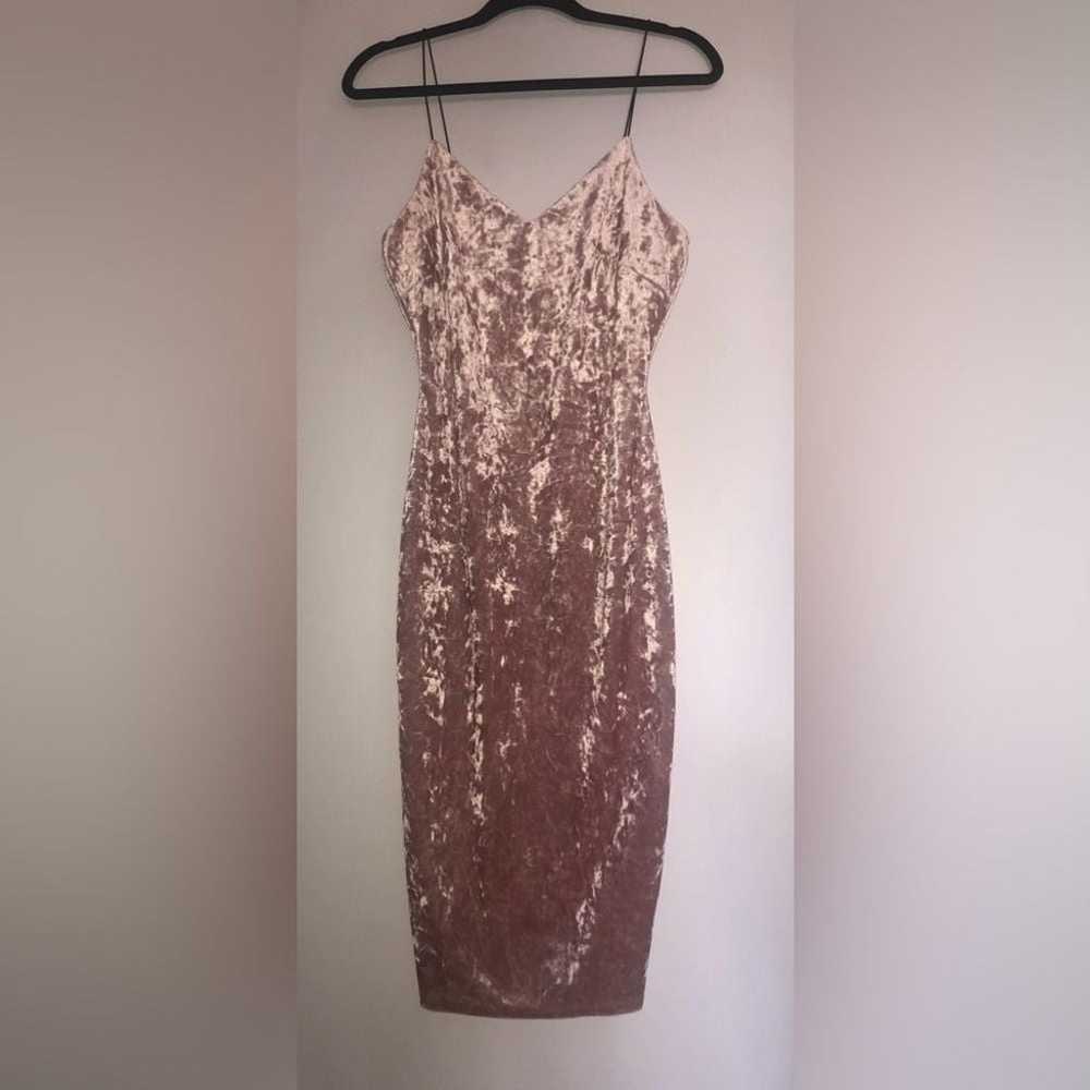 THE VINTAGE SHOP blush pink crushed velvet body c… - image 1