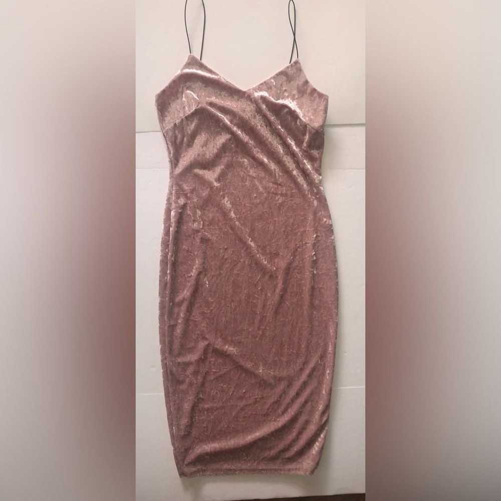 THE VINTAGE SHOP blush pink crushed velvet body c… - image 5