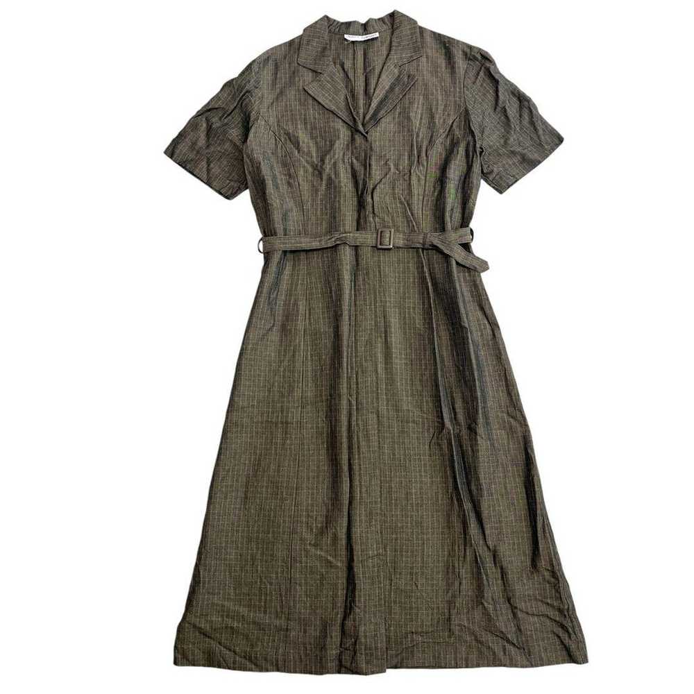 "MISS ONWARD" Shirt Dress [L] Gray Short Sleeve - image 2