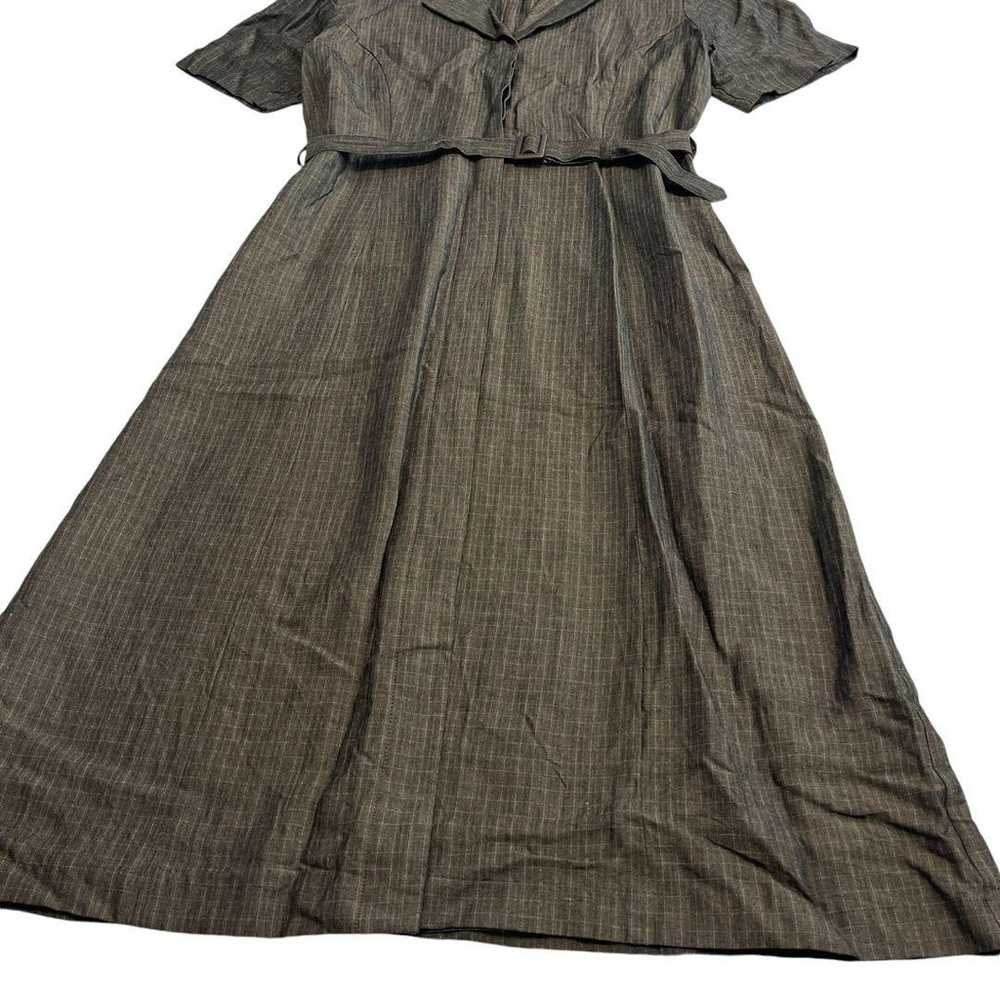 "MISS ONWARD" Shirt Dress [L] Gray Short Sleeve - image 5