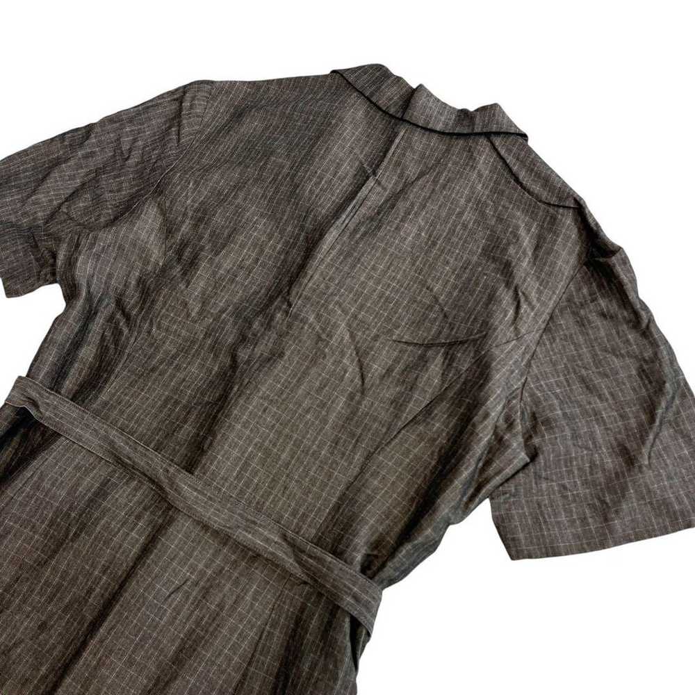 "MISS ONWARD" Shirt Dress [L] Gray Short Sleeve - image 8