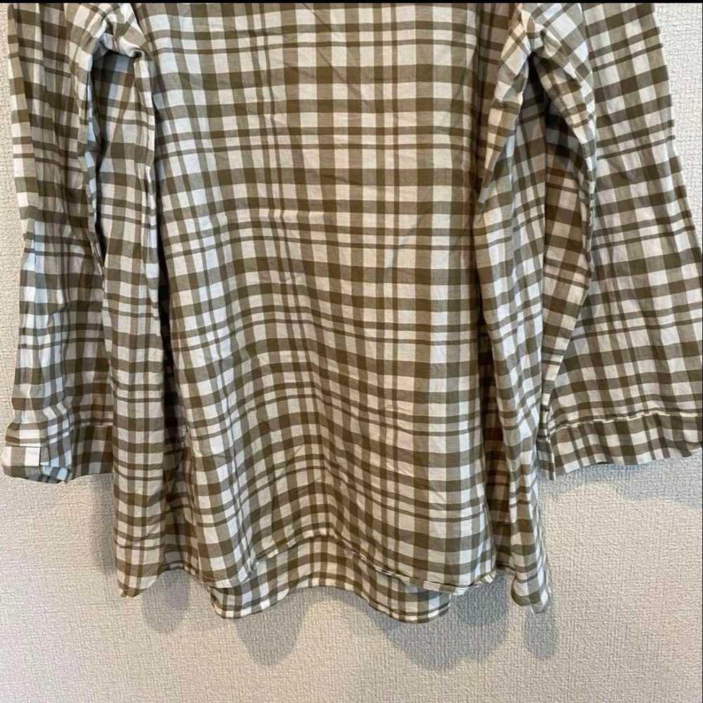 JEUNEMAMAN Blouse Shirt Long Sleeve LL Checkered - image 7