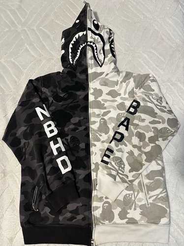 激レア　値下げ！Bape shark hoodie x Neighborhood Bape neighborhood shark hoodie - Gem
