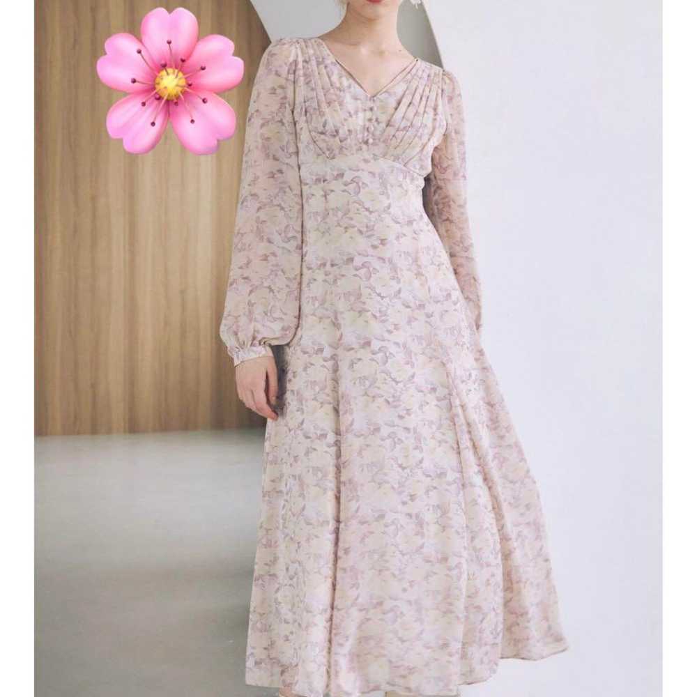 Flower Narrow Strap Dress - image 1