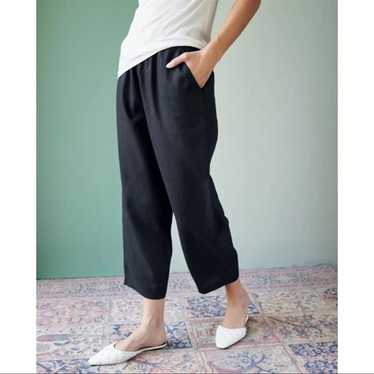 Quince Black European Linen Pants Women's Relaxed… - image 1