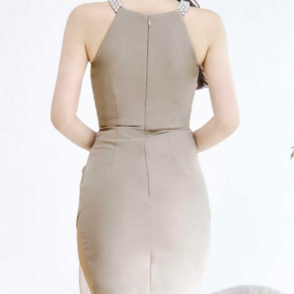 Decollete Cutout Visual Dress - image 3