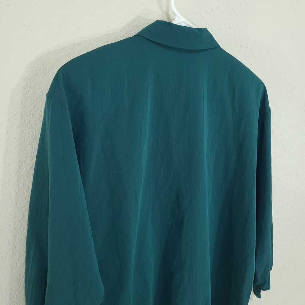 GW Graff Vintage Top Womens Size M Blouson Green … - image 11