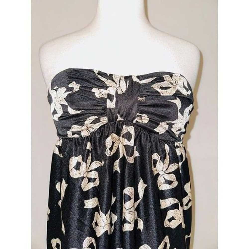 D5 Vintage Y2K Betsey Johnson Strapless Bow Dress… - image 3