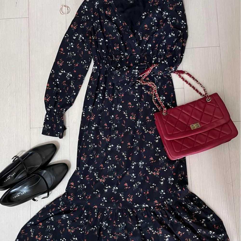 ONLY Navy Floral Long Dress - image 2