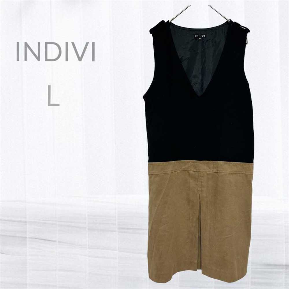 Indivi Sleeveless Dress Size L Docking - image 1