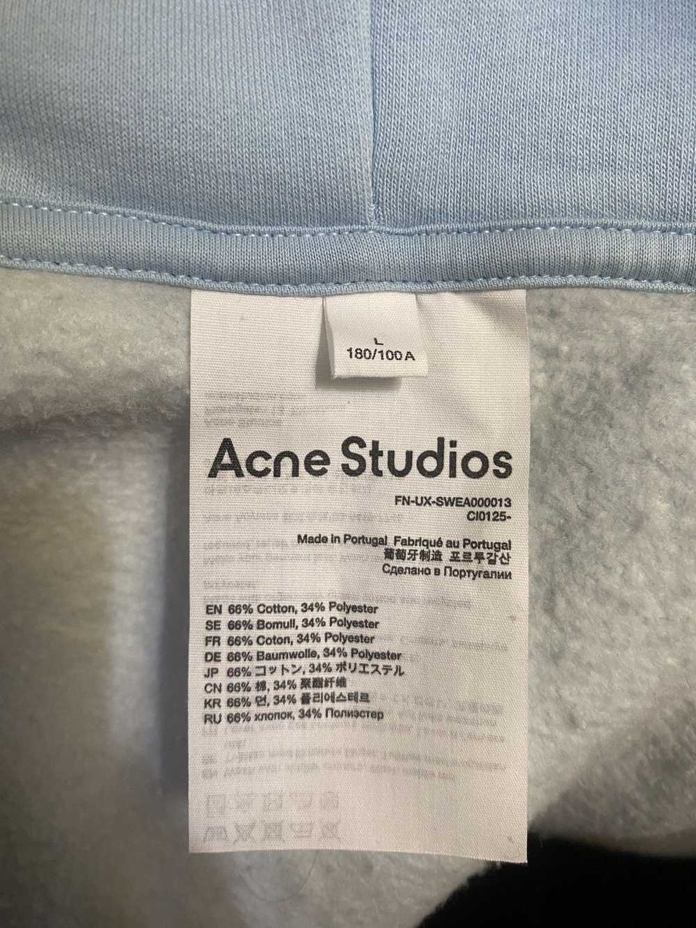 Acne Studios Acne studios relaxed blue hoodie.. - image 8