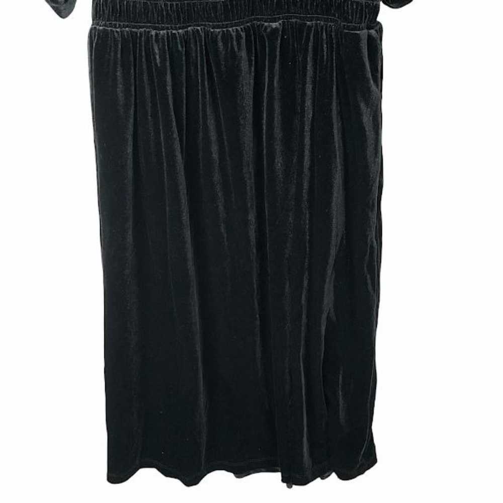 Draper James RSVP Womens  Sz L Black Velvet Smock… - image 4