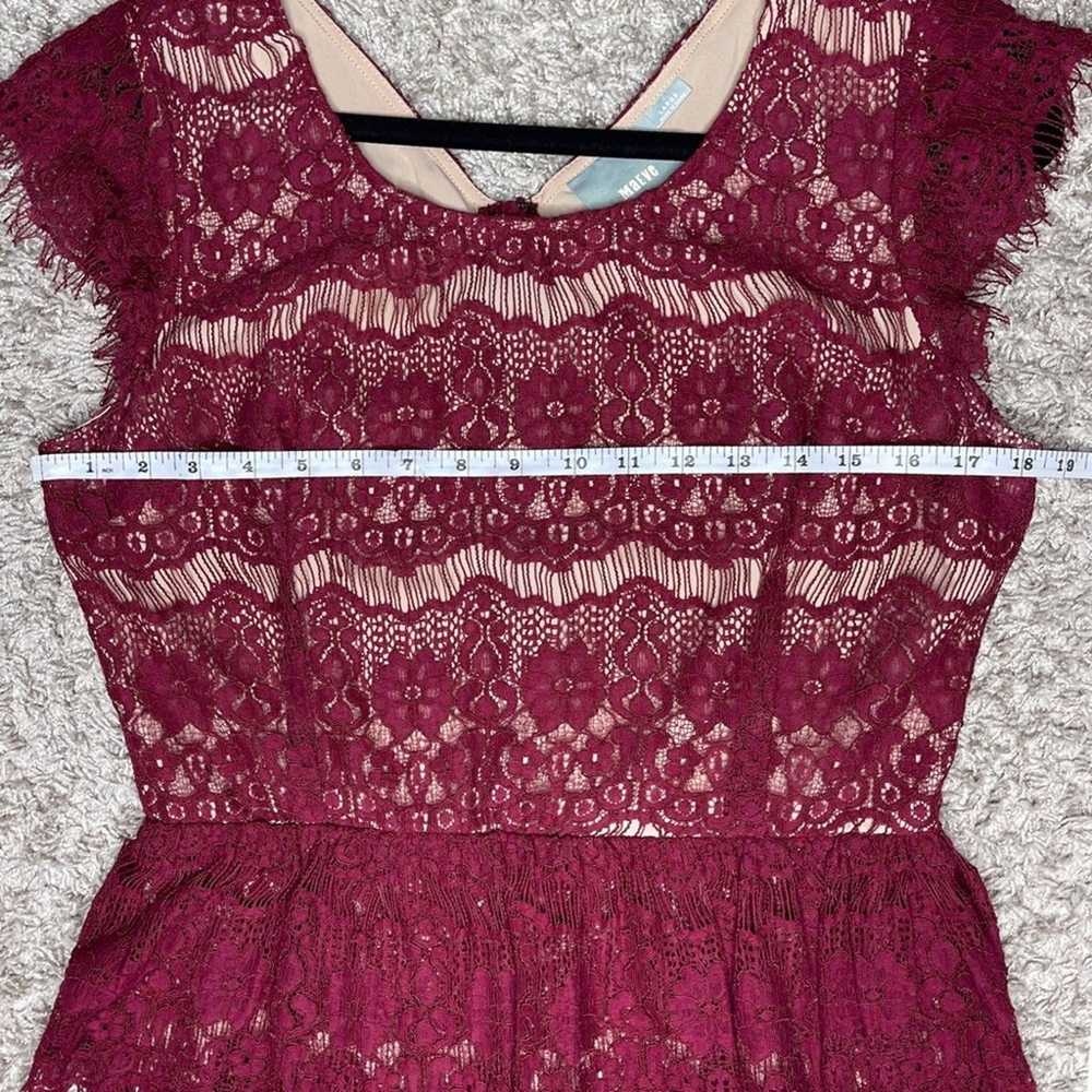 Anthropologie Maeve Elsa Lace Peplum Dress Size L… - image 3