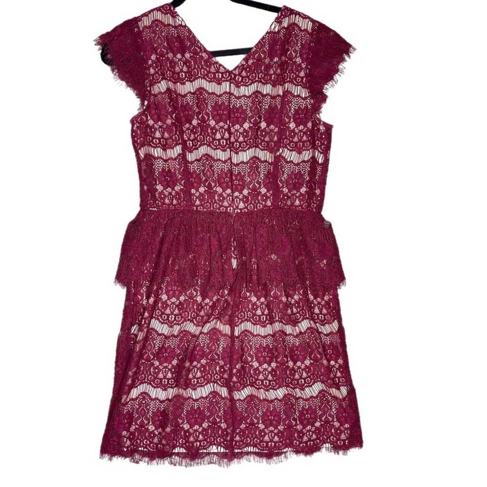 Anthropologie Maeve Elsa Lace Peplum Dress Size L… - image 4