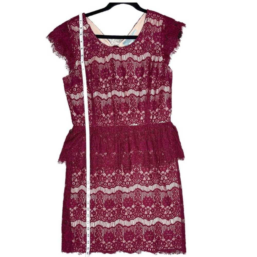 Anthropologie Maeve Elsa Lace Peplum Dress Size L… - image 5