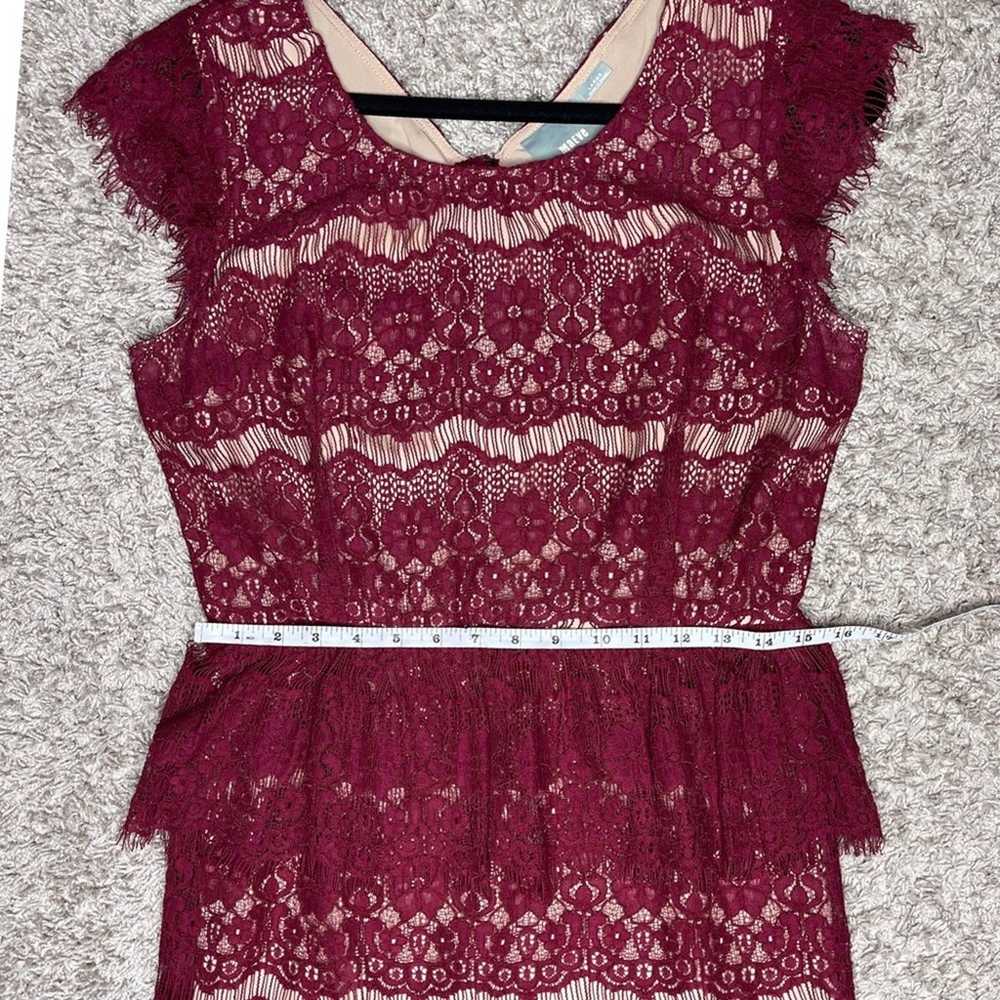 Anthropologie Maeve Elsa Lace Peplum Dress Size L… - image 6