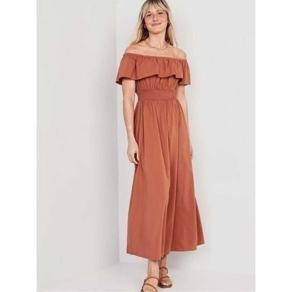 Old Navy Women’s Waist Defined Off the Shoulder S… - image 1