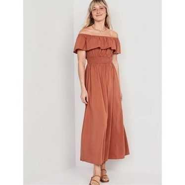 Old Navy Women’s Waist Defined Off the Shoulder S… - image 1