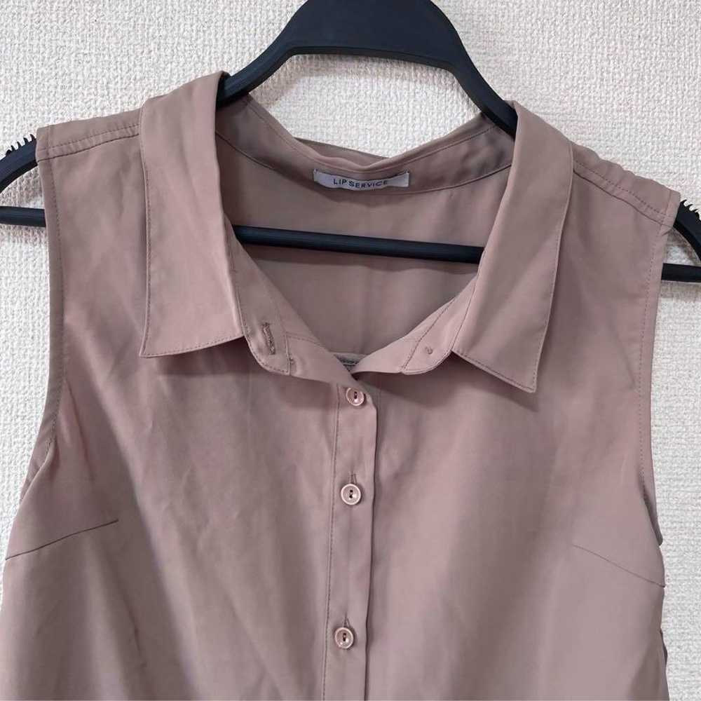 【Lip Service】 Side Pleated Shirt TN Cut and Sew S… - image 2