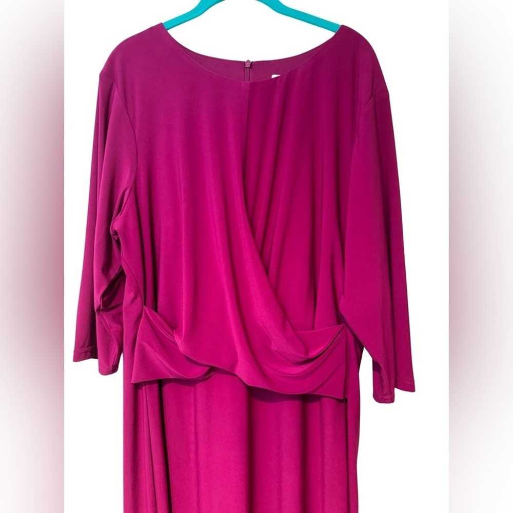 Eliza J Fuchsia Pink Purple Dress Size 20W - image 5