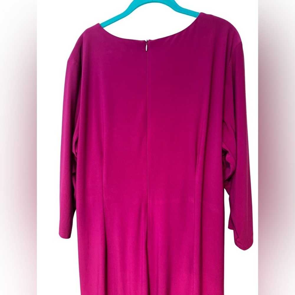 Eliza J Fuchsia Pink Purple Dress Size 20W - image 7