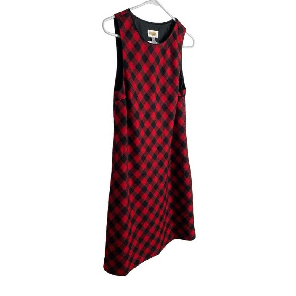 Talbots Shift Dress Wool Checkered - image 3