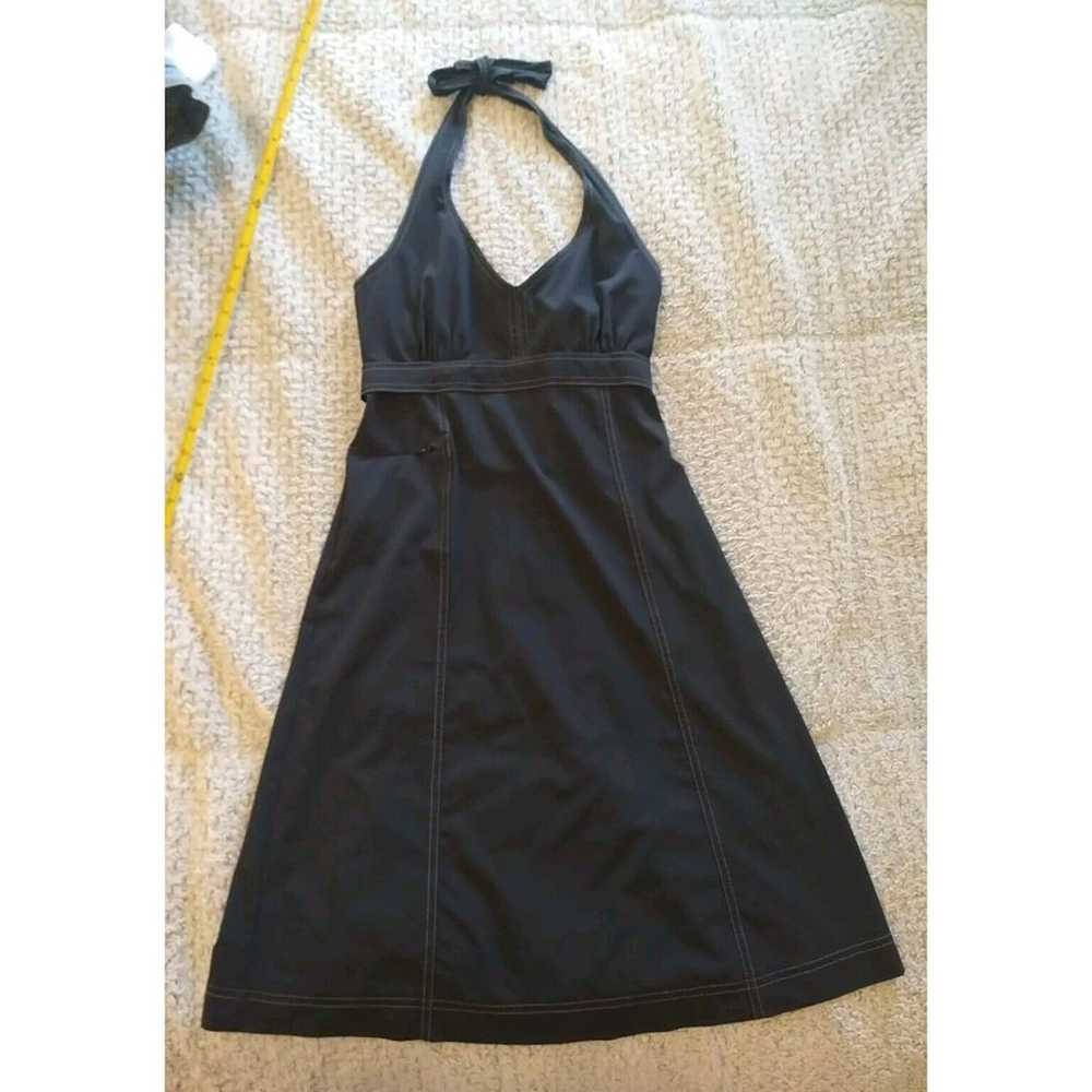 Athleta Halter Knee Length Black  Dress Small - image 6