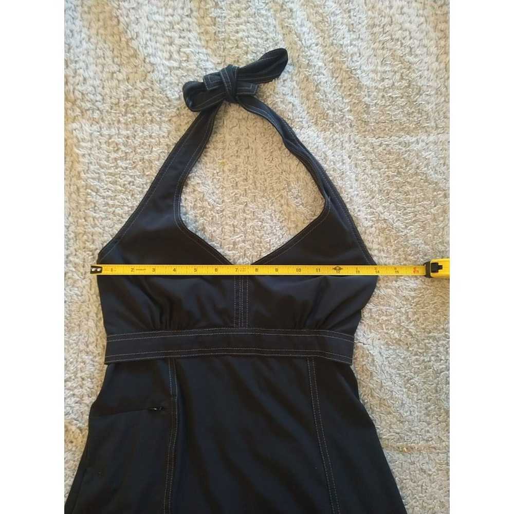 Athleta Halter Knee Length Black  Dress Small - image 7