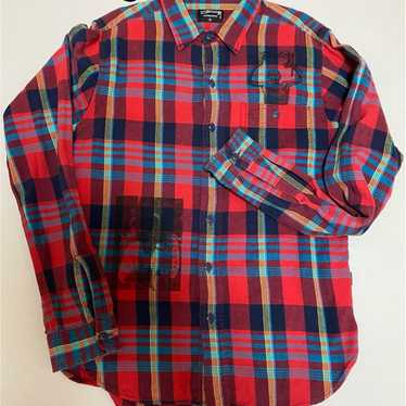 [Super Rare] STUSSY Flannel Shirt Classic Red Che… - image 1