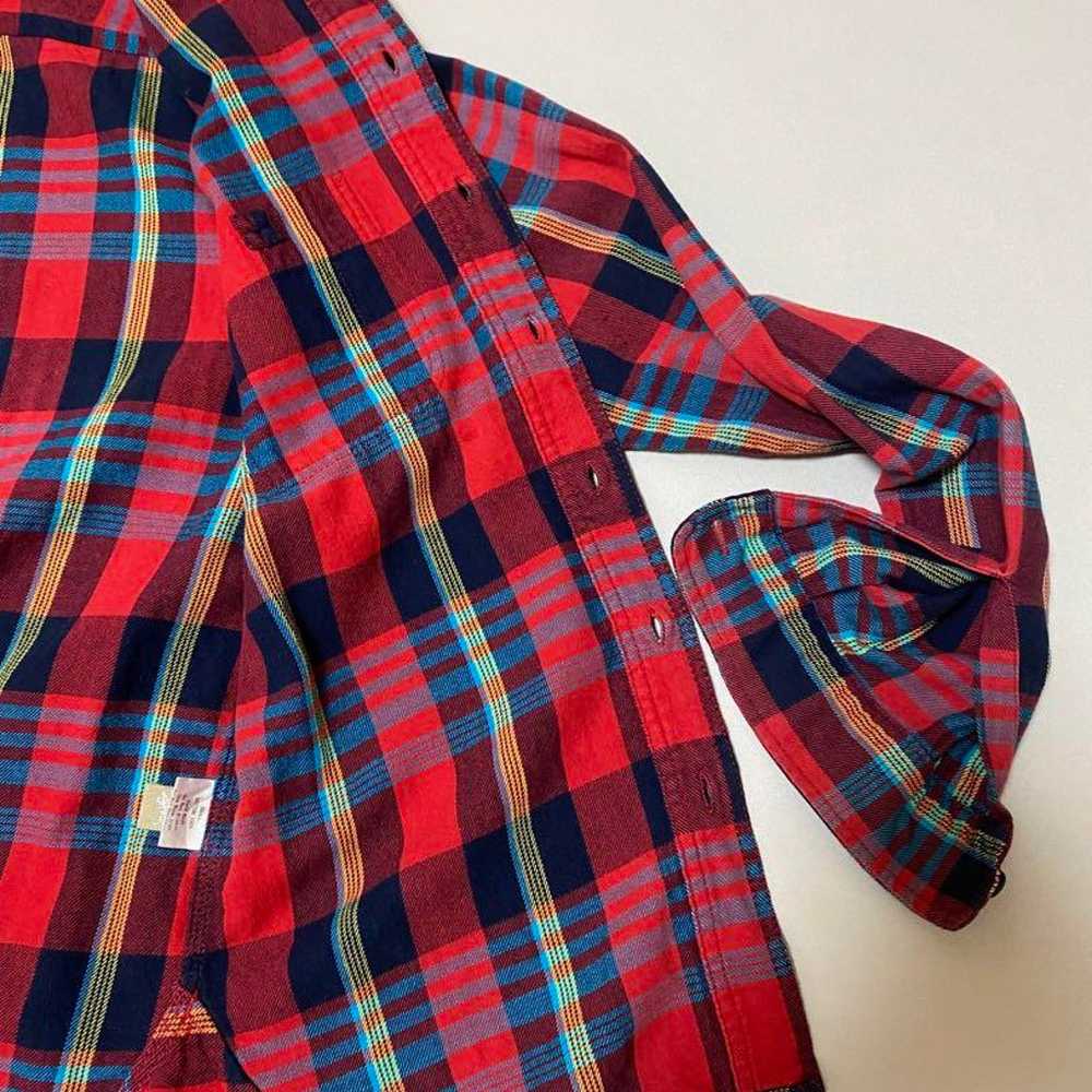 [Super Rare] STUSSY Flannel Shirt Classic Red Che… - image 4