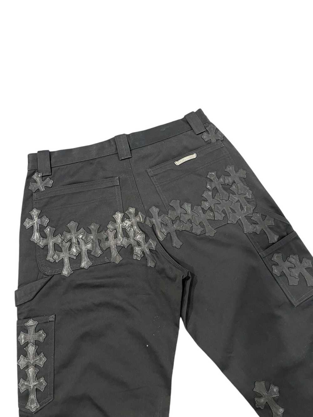 Chrome Hearts 1/1 Cross Patch Black Canvas Carpen… - image 11