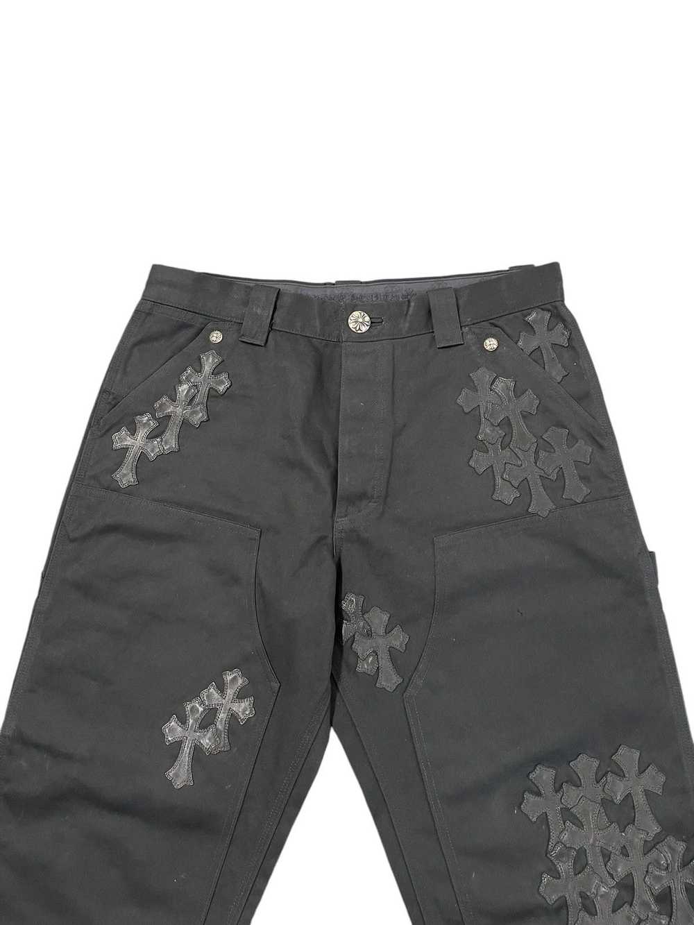 Chrome Hearts 1/1 Cross Patch Black Canvas Carpen… - image 4