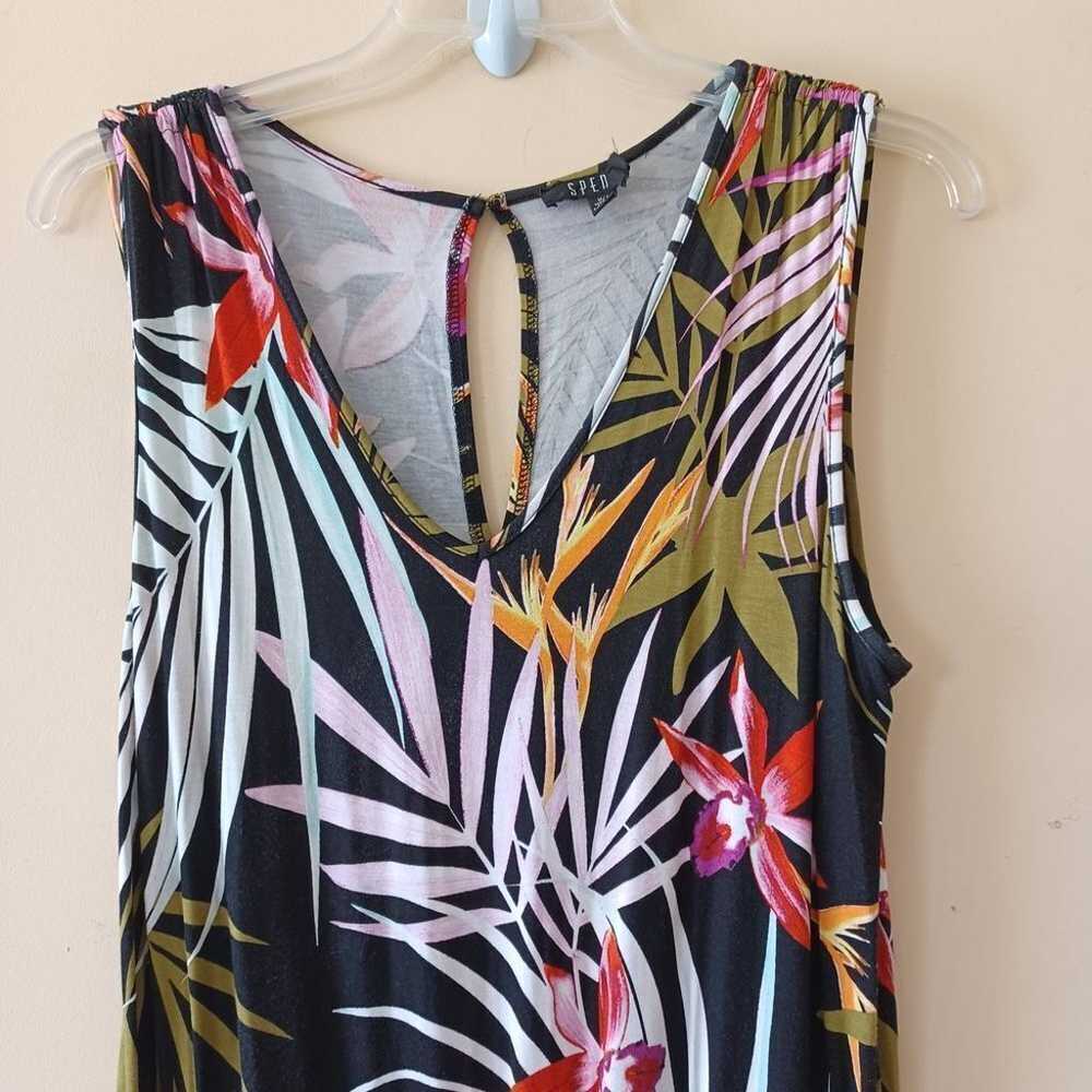 Spense Tropical Jumpsuit Sleeveless Pullon Pocket… - image 3