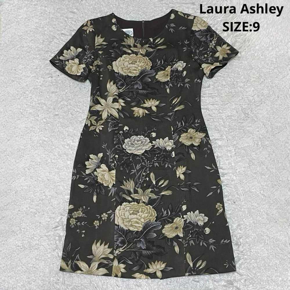 Laura Ashley floral dress, flower pattern, size 9… - image 1