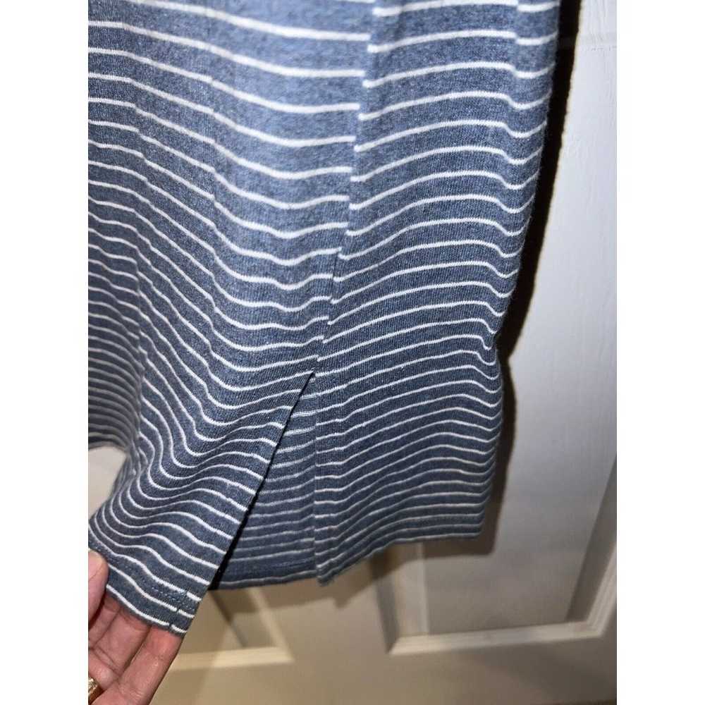 Sundance Shift Dress Womens Sz M Blue White Strip… - image 5