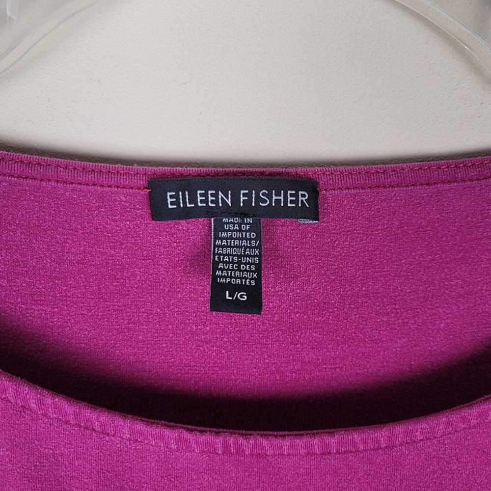 Eileen Fisher Size L Tencel Stretch Jersey T-Shir… - image 12