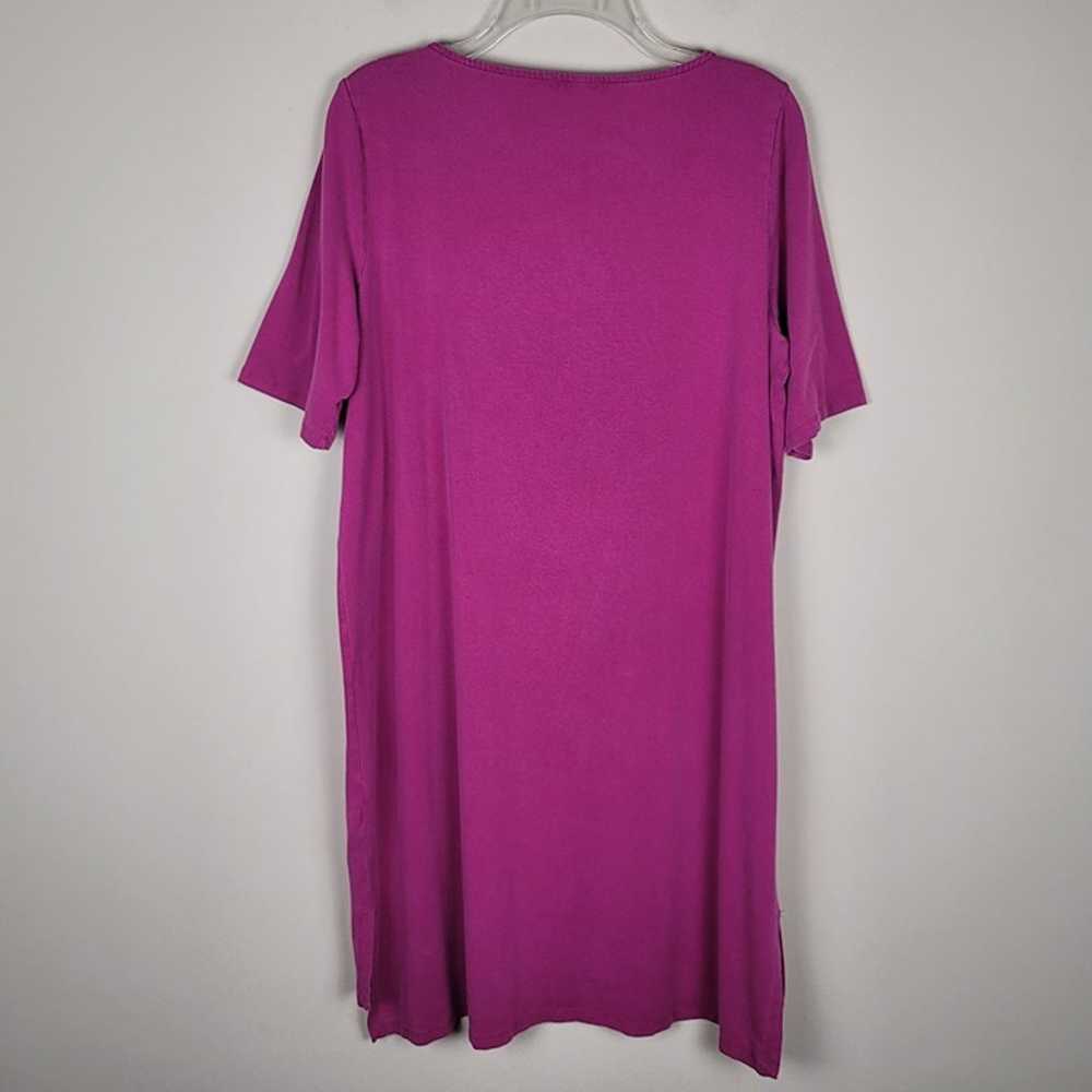 Eileen Fisher Size L Tencel Stretch Jersey T-Shir… - image 3