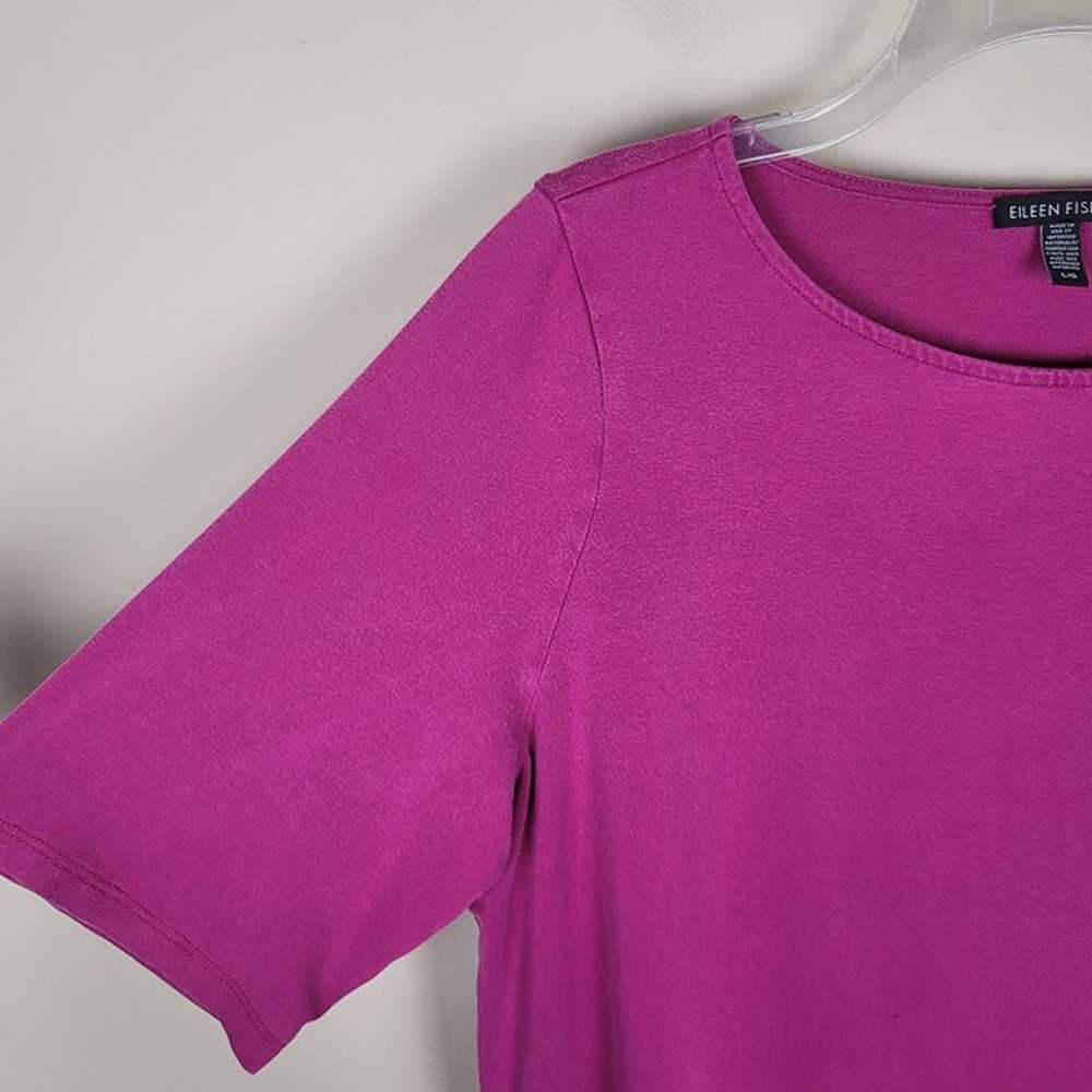 Eileen Fisher Size L Tencel Stretch Jersey T-Shir… - image 6