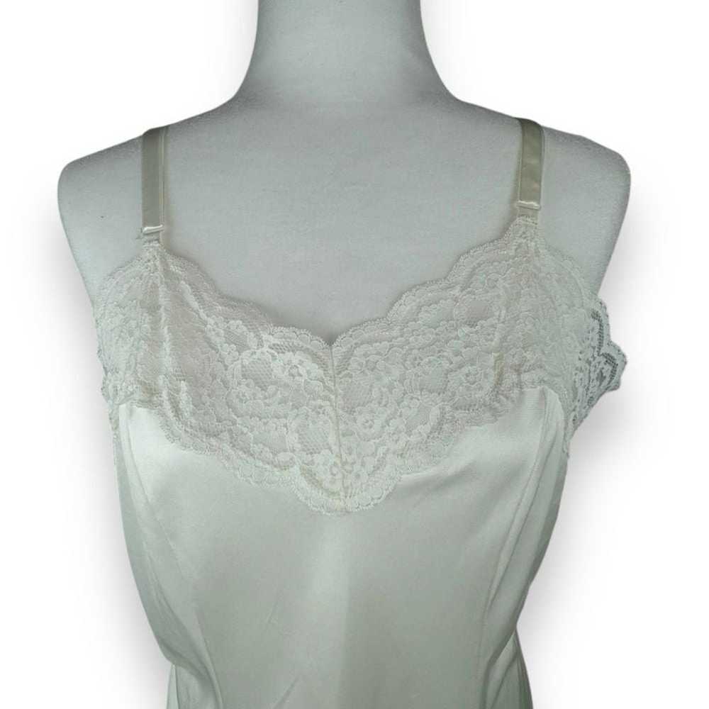 Vintage Lace Camisole Slip Top Large Nylon Satin … - image 4