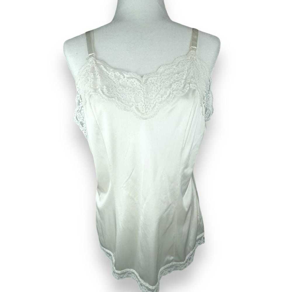 Vintage Lace Camisole Slip Top Large Nylon Satin … - image 7