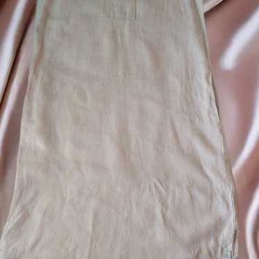 Tahari 100% Linen Tunic Sleeveless Dress