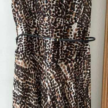 Calvin Klein Animal Print Sleeveless Dress