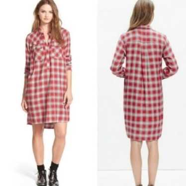 Madewell Fairfax Plaid Shirt Dress Size Small