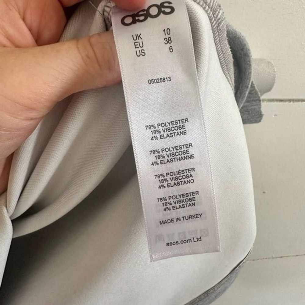 ASOS Women’s 6 Grey Short Sleeve Dress - image 3