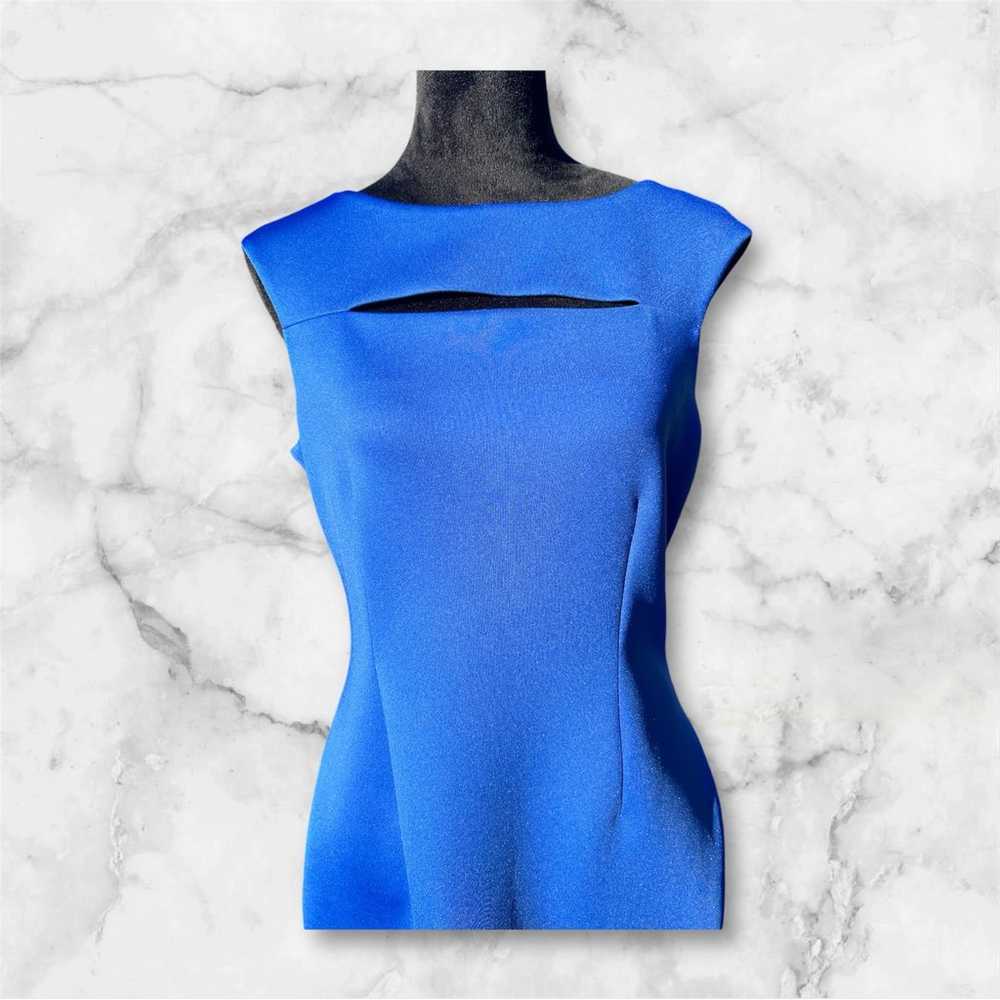 Calvin Klein royal blue sleeveless scuba dress sz… - image 2