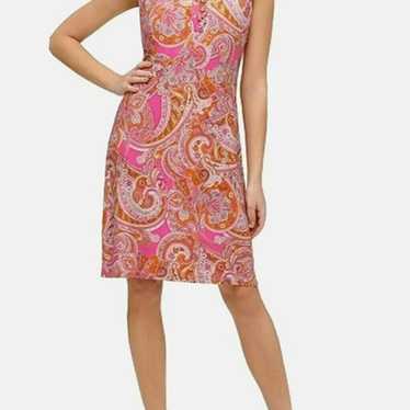 Tommy Hilfiger Pink Paisley Mini Dress: Size Medi… - image 1